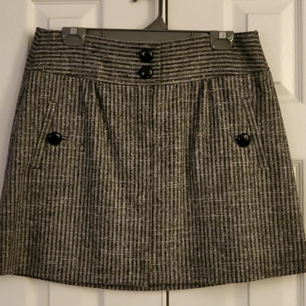 Wool mini skirt